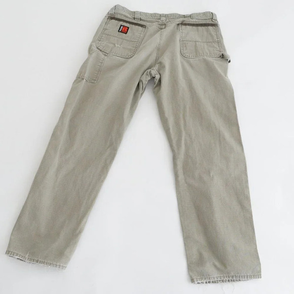 Vintage  Wrangler RIGGS Workwear Green Carhartt Style Size 38x34 - Picture 2 of 13